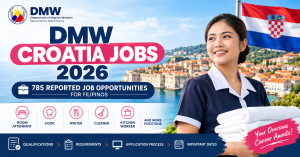 DMW Croatia Jobs 2026 – 785 reported job opportunities for Filipinos
