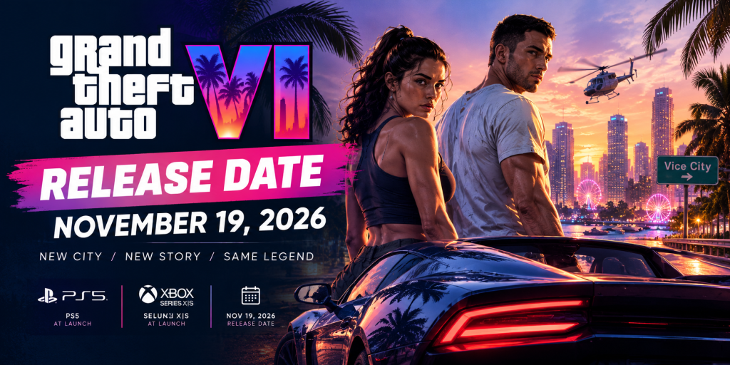 GTA 6 release date and November 19, 2026 launch news.